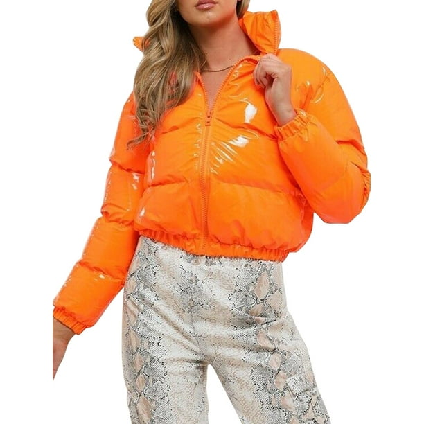 Women Short Down Coat Stand Collar Thicken Solid Formal Outwear Zip Big Pocket Women Short Down Coat Stand Collar Thicken Solid Formal Outwear Zip Big Pocket